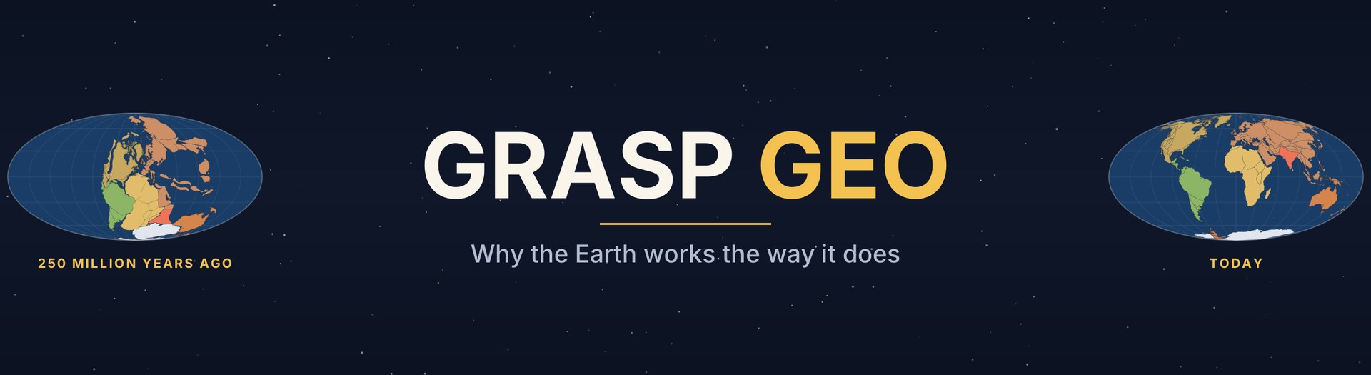 Grasp Geo: the world 250 million years ago and today